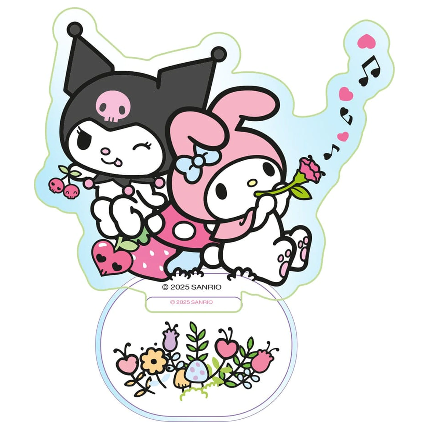 Sanrio Acryl Ständer Kuromi & My Melody Holographic 6 cm Produktfoto