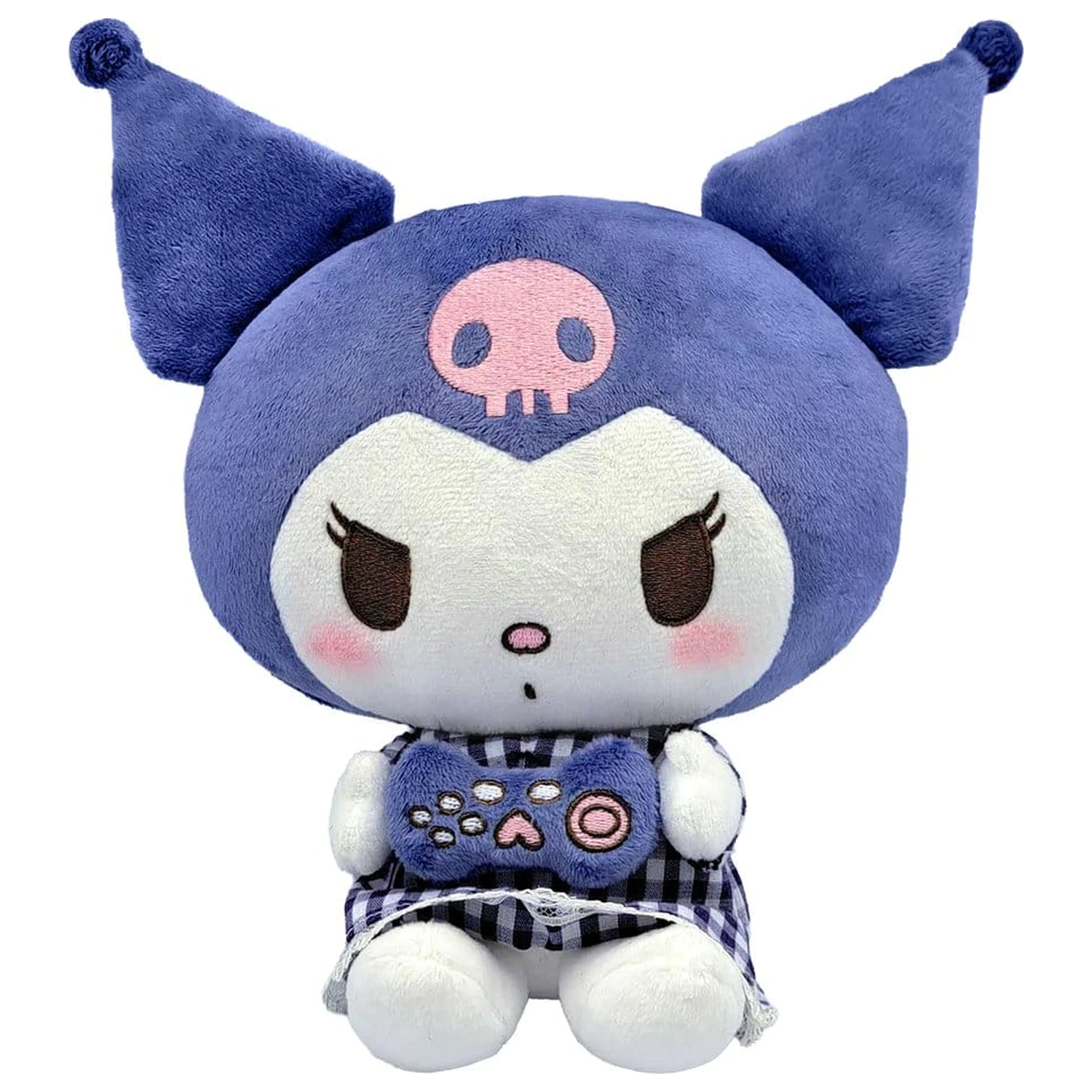 Sanrio Plüsch Figur Kuromi Pyjama Style M 22 cm Produktfoto