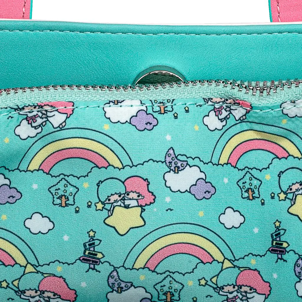 Loungefly Sanrio Little Twin Stars Rainbow Cloud Umhängetasche Produktfoto