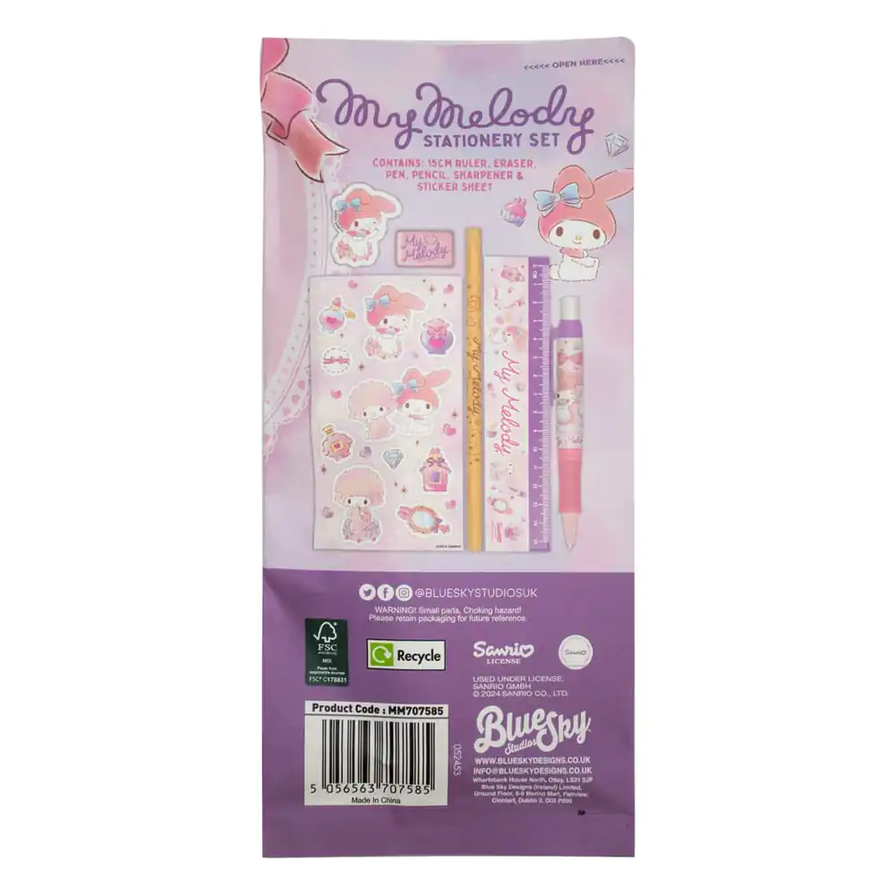 Sanrio Schreibwaren Set 6er-Pack My Melody Produktfoto