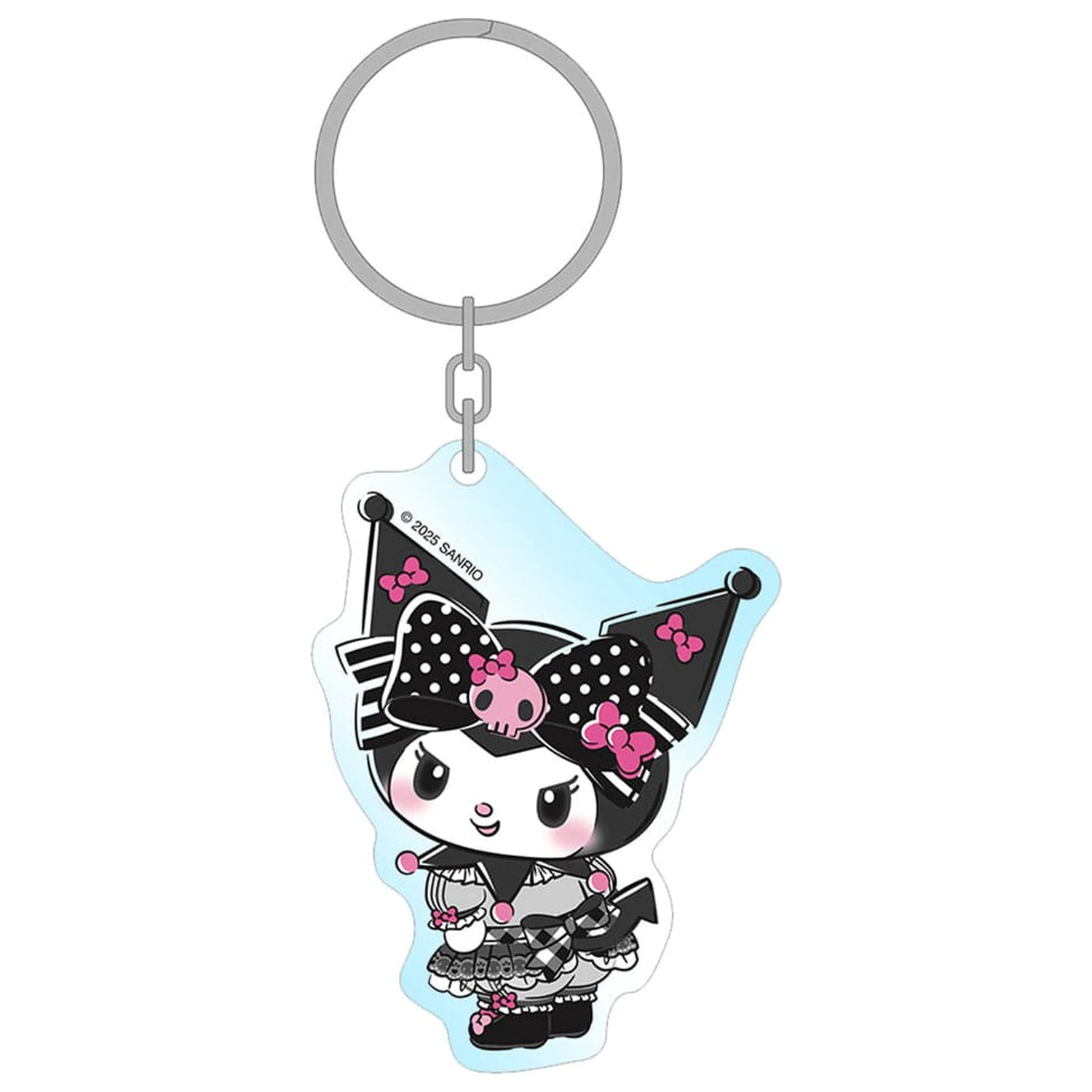Sanrio Pink Black Party Series Acryl Schlüsselanhänger Kuromi 7 cm Produktfoto