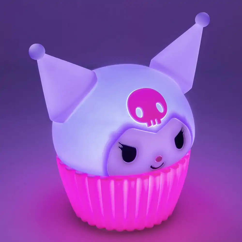 Sanrio Squishy Glo Silikon Lampe Kuromi 15 cm Produktfoto