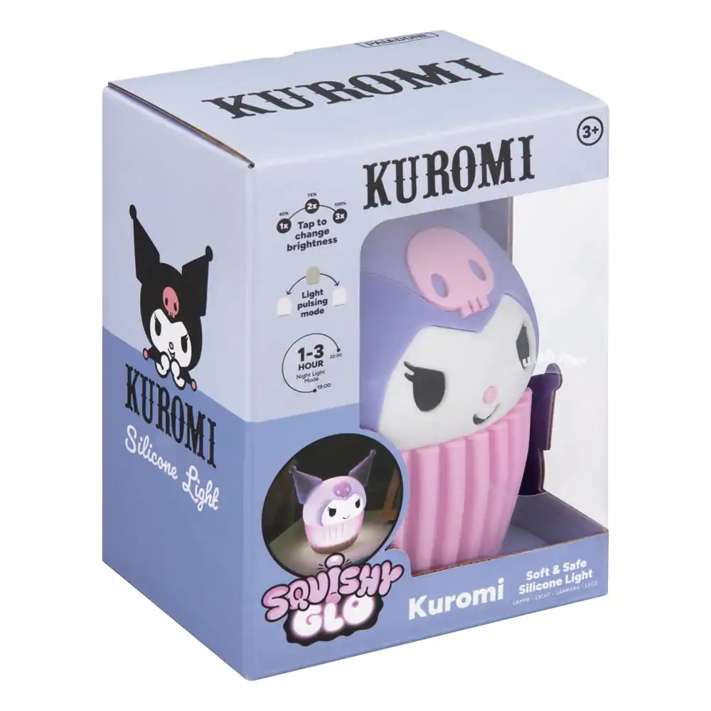 Sanrio Squishy Glo Silikon Lampe Kuromi 15 cm Produktfoto