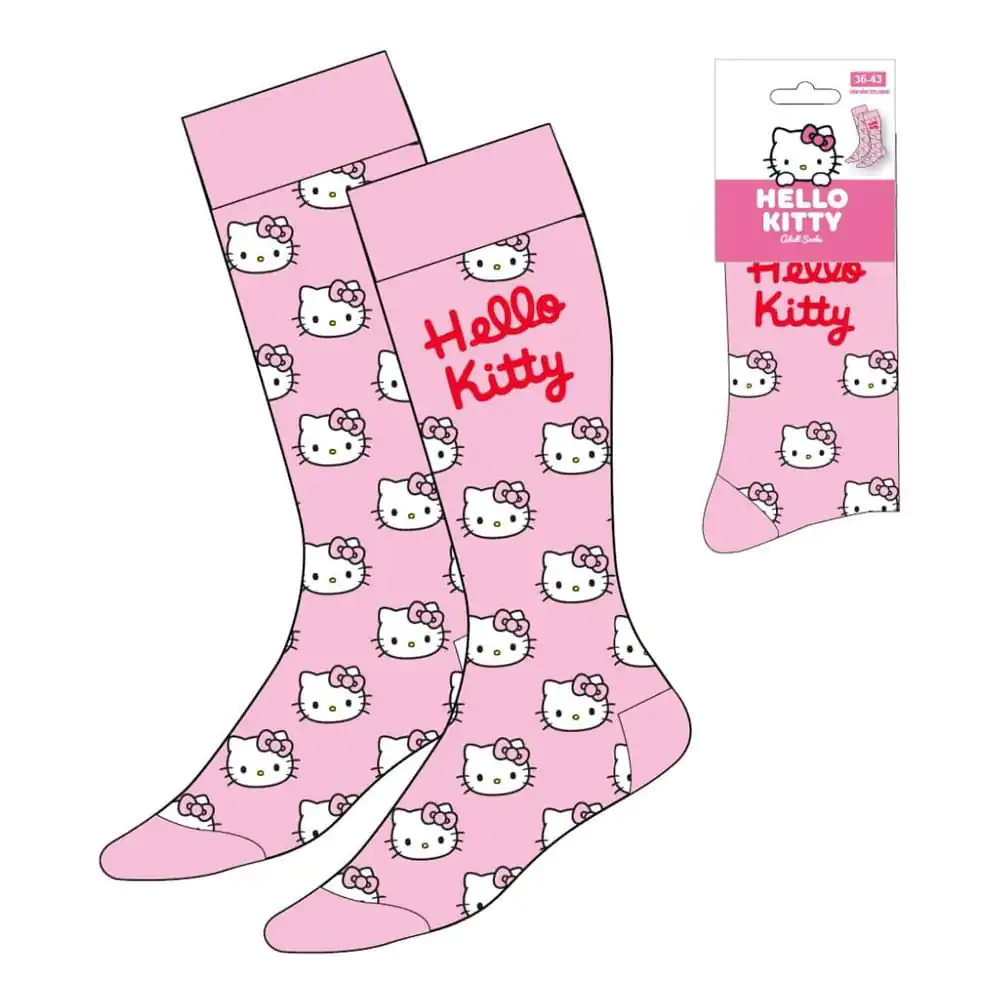 Sanrio Socken Hello Kitty Face Pink 36-43 Produktfoto
