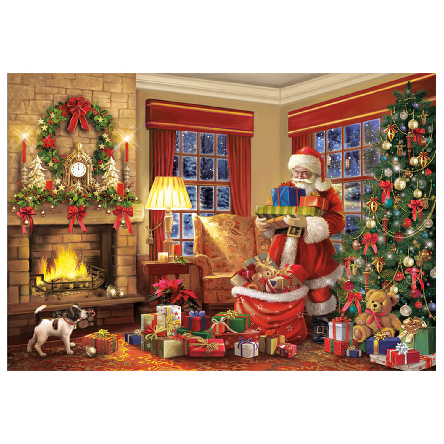 Santa's Visit Puzzle 1000 Teile Produktfoto