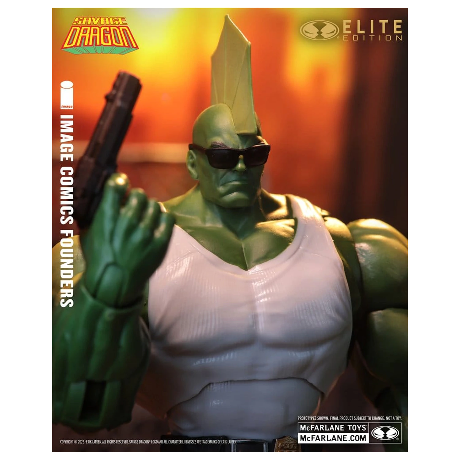 Savage Dragon Image Comics Founders Series McFarlane Elite Edition Actionfigur Dragon 20 cm Produktfoto