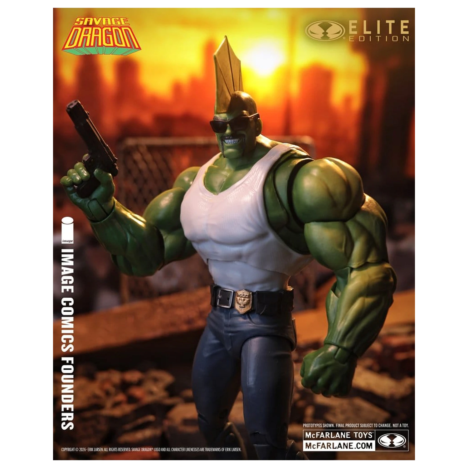 Savage Dragon Image Comics Founders Series McFarlane Elite Edition Actionfigur Dragon 20 cm Produktfoto