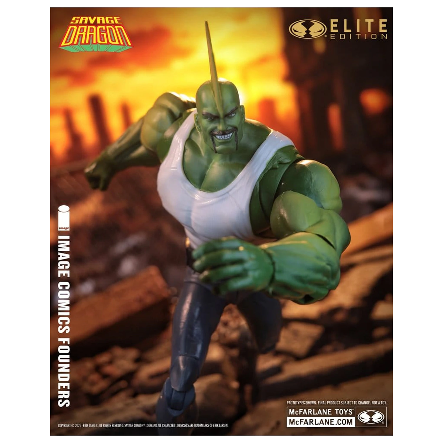 Savage Dragon Image Comics Founders Series McFarlane Elite Edition Actionfigur Dragon 20 cm Produktfoto