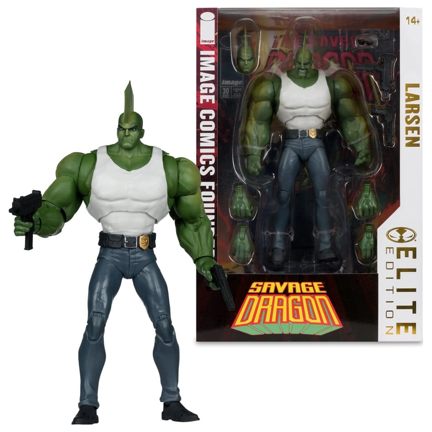 Savage Dragon Image Comics Founders Series McFarlane Elite Edition Actionfigur Dragon 20 cm Produktfoto