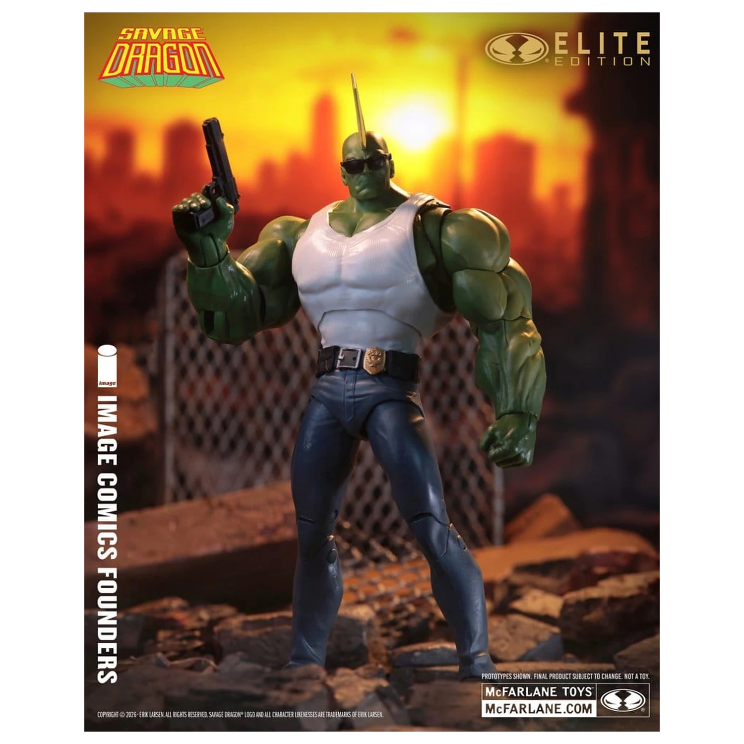 Savage Dragon Image Comics Founders Series McFarlane Elite Edition Actionfigur Dragon 20 cm Produktfoto