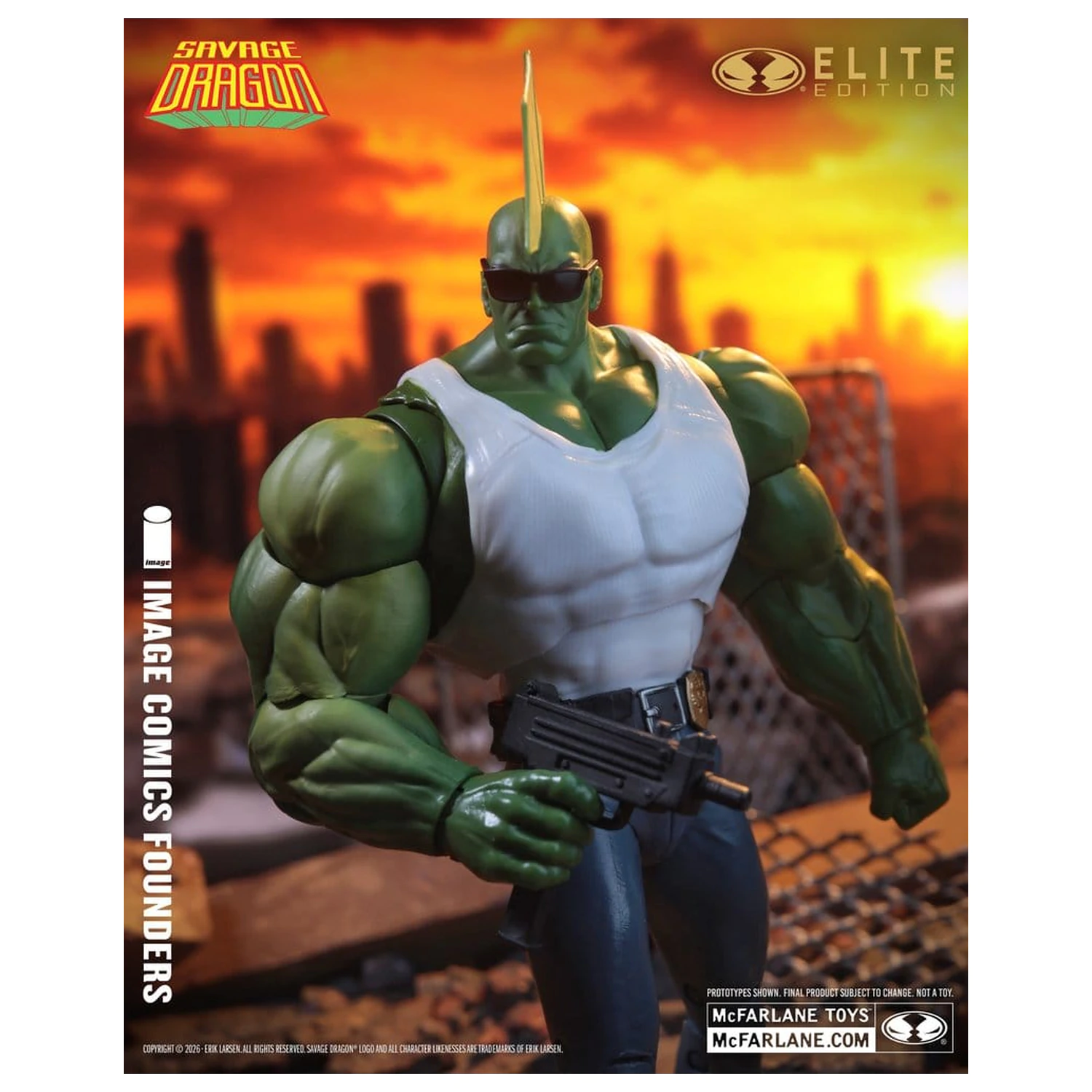 Savage Dragon Image Comics Founders Series McFarlane Elite Edition Actionfigur Dragon 20 cm Produktfoto