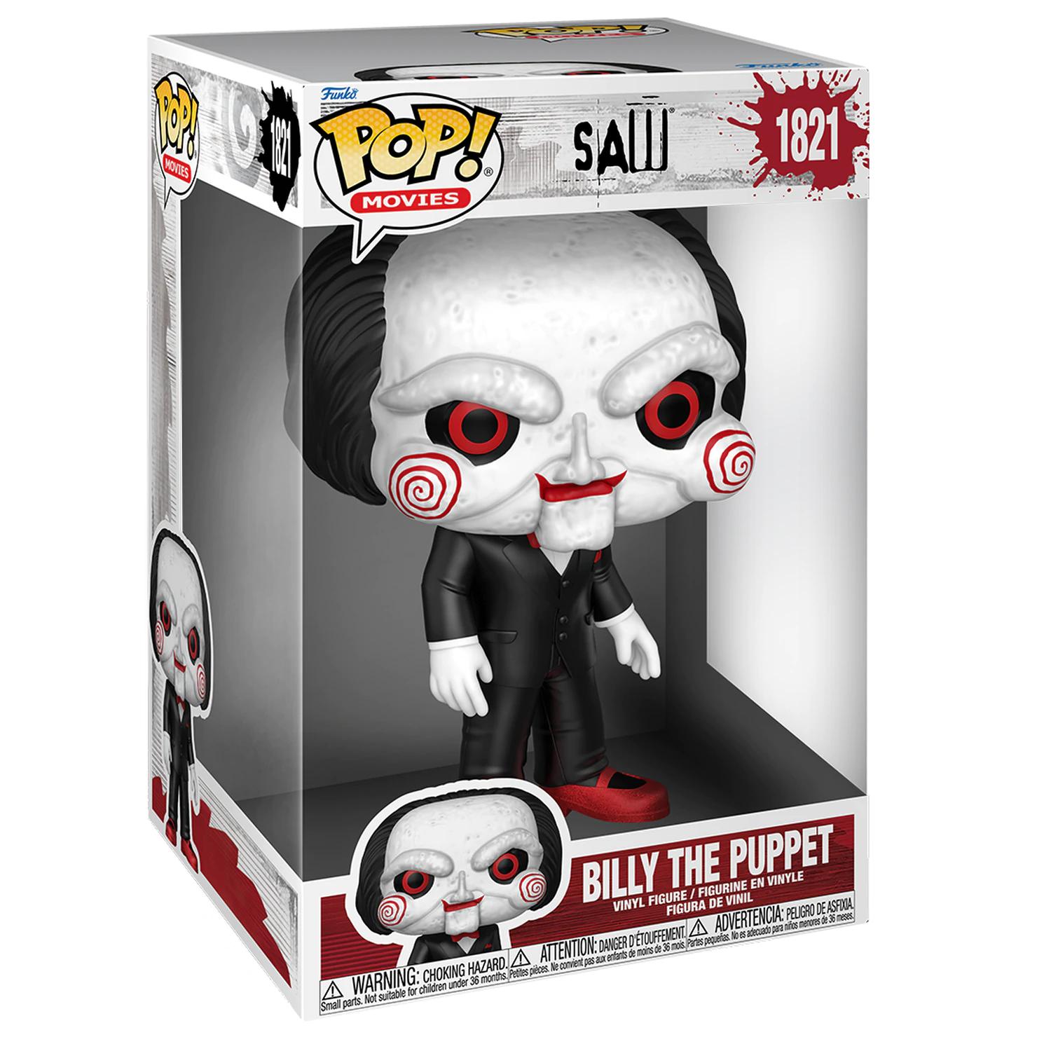 Saw Super Sized Jumbo Funko POP! Movies Vinyl Figur Billy the Puppet 25 cm Produktfoto