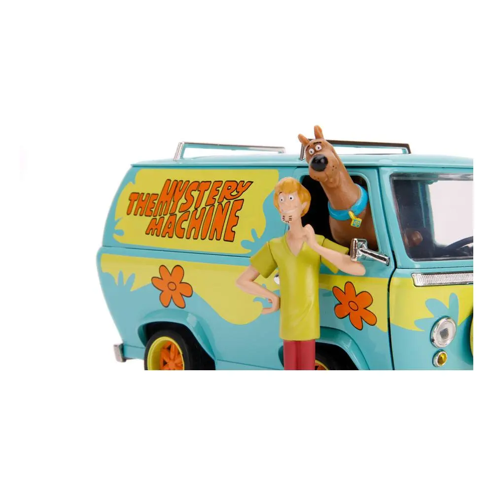 Scooby Doo Hollywood Rides Diecast Modell 1/24 Mystery Van mit Figuren Produktfoto
