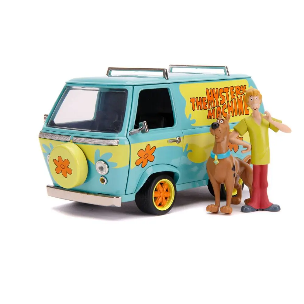 Scooby Doo Hollywood Rides Diecast Modell 1/24 Mystery Van mit Figuren Produktfoto