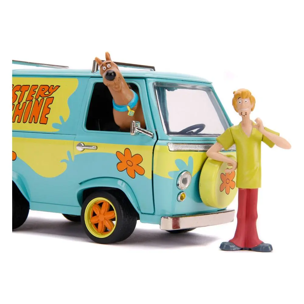Scooby Doo Hollywood Rides Diecast Modell 1/24 Mystery Van mit Figuren Produktfoto