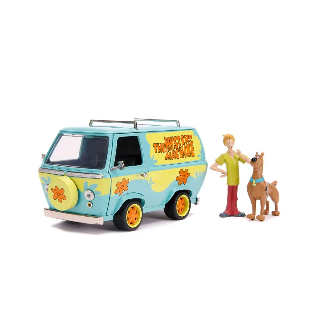 Scooby Doo Hollywood Rides Diecast Modell 1/24 Mystery Van mit Figuren Produktfoto