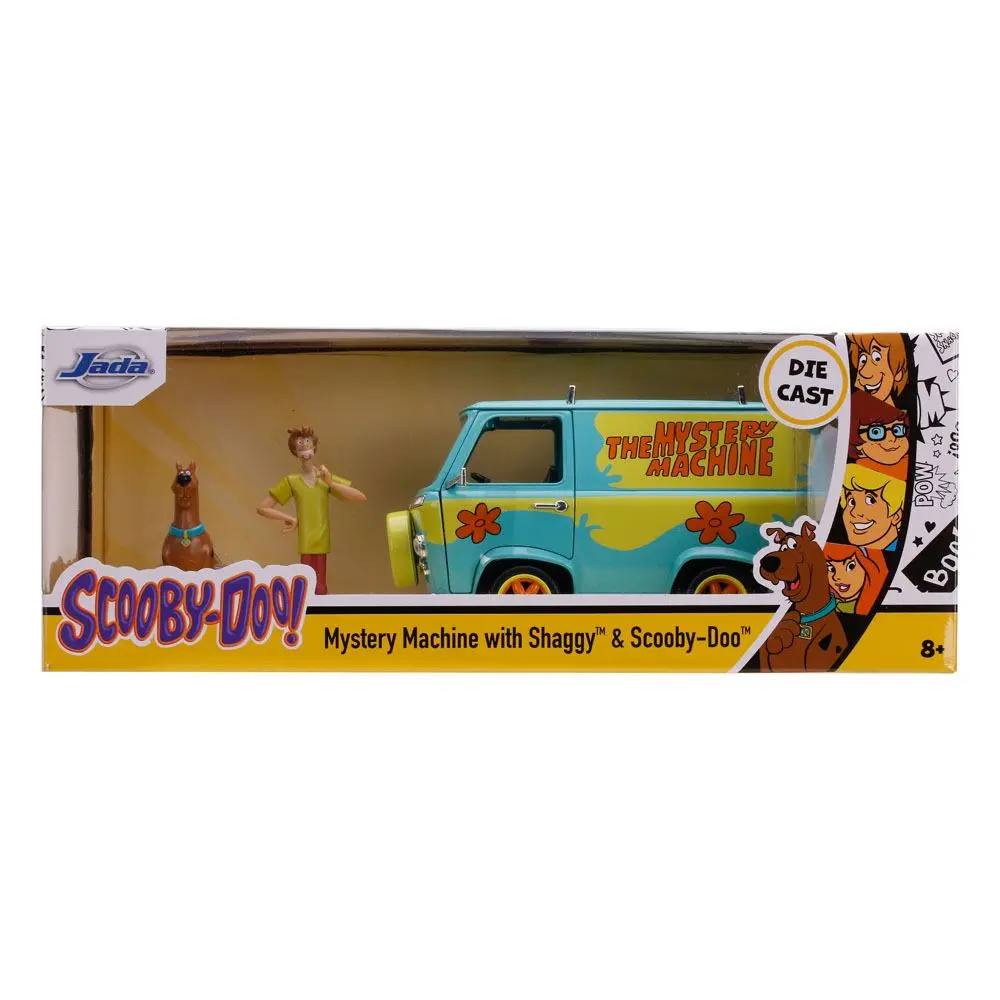 Scooby Doo Hollywood Rides Diecast Modell 1/24 Mystery Van mit Figuren Produktfoto