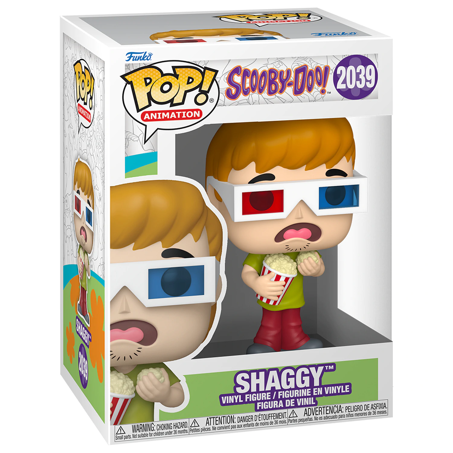 Scooby Doo Pop! Animation Vinyl Figur Shaggy 9 cm Produktfoto