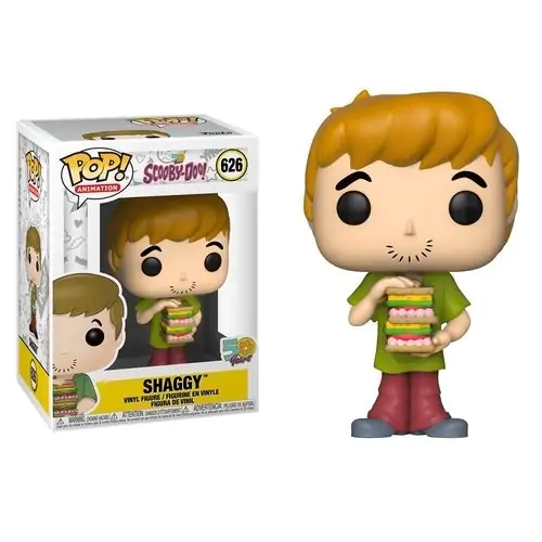 Scooby Doo POP! Animation Vinyl Figur Shaggy w/ Sandwich 9 cm Produktfoto