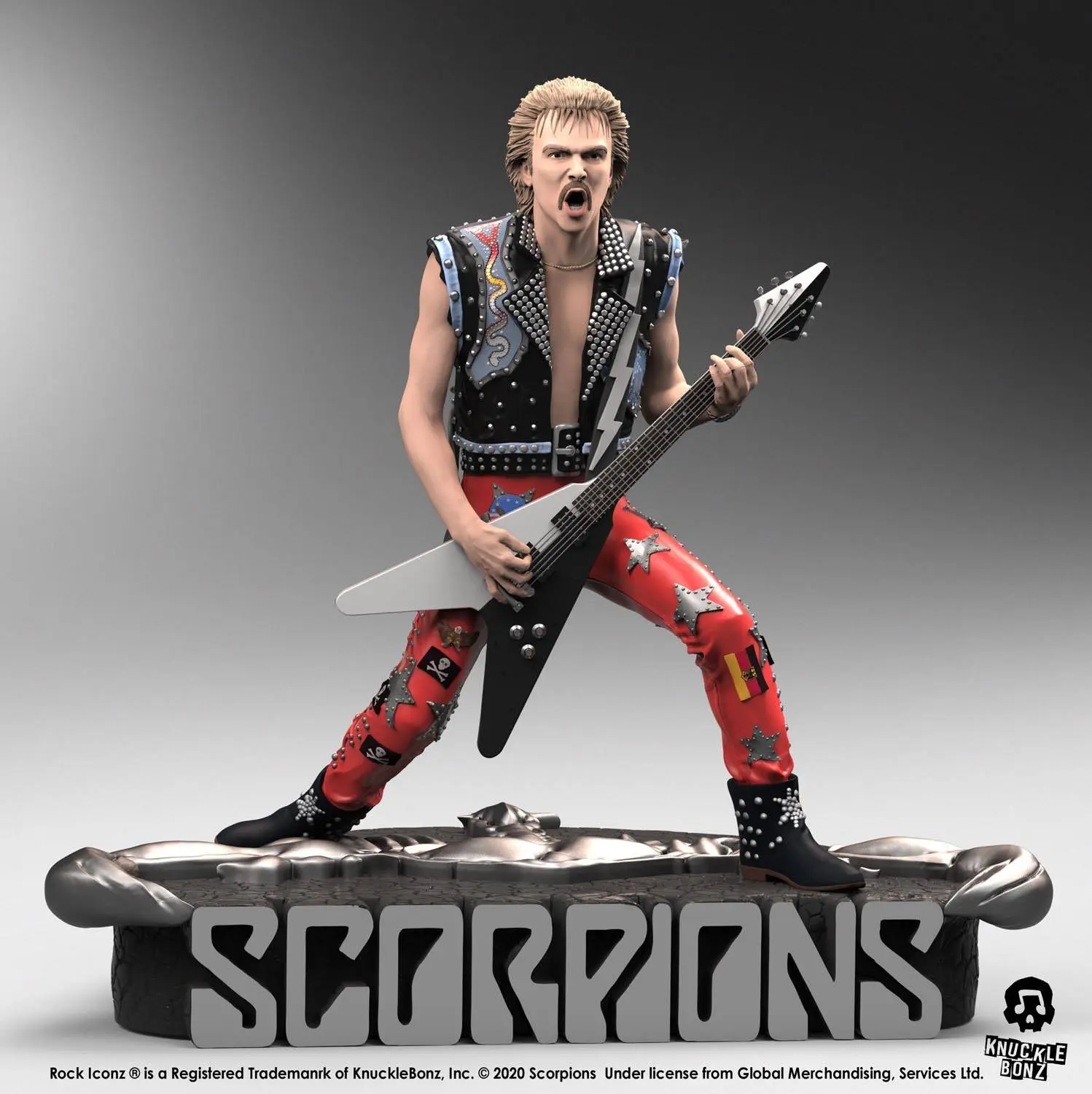 Scorpions Rock Iconz Statue Rudolf Schenker Limited Edition 22 cm Produktfoto