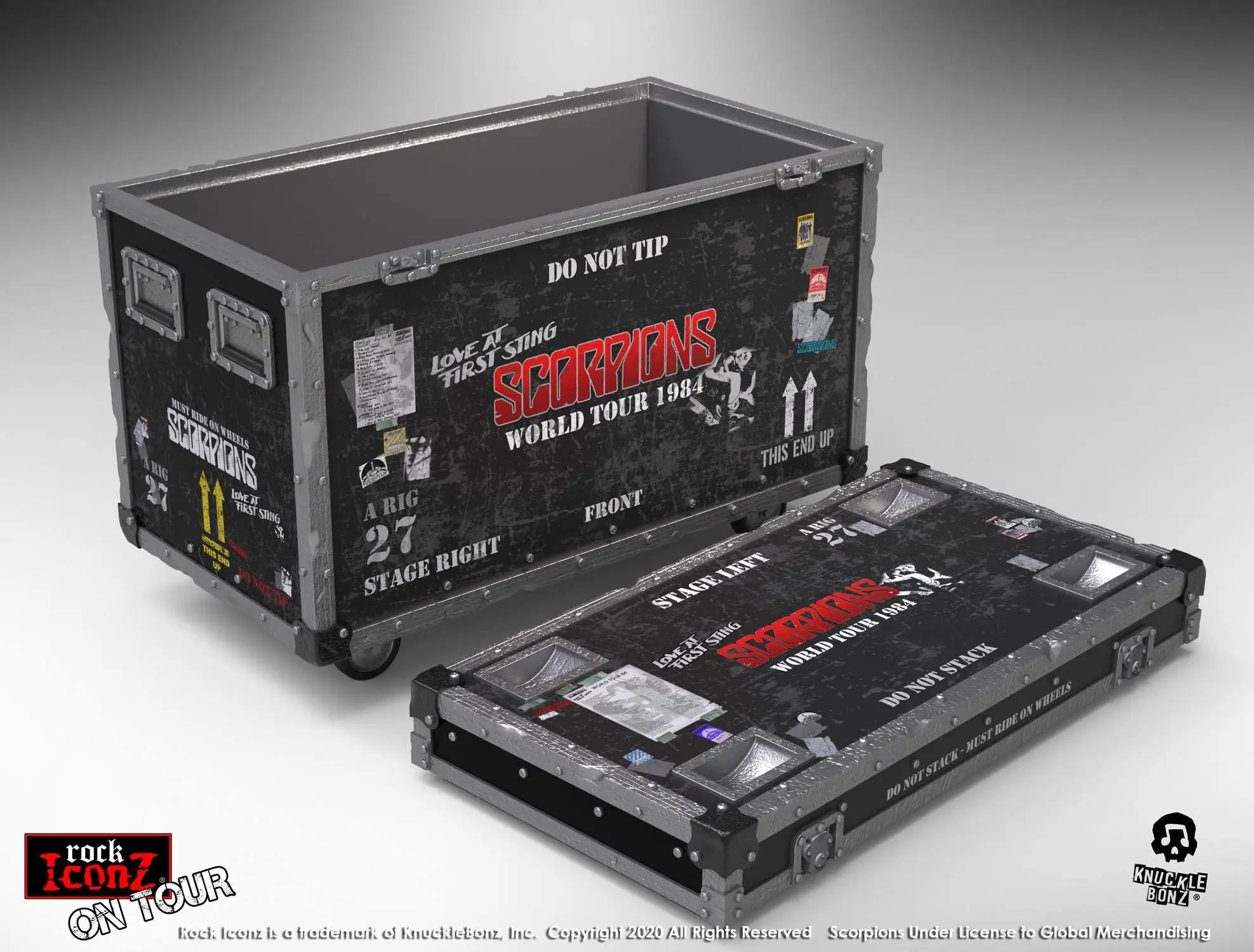 Scorpions Rock Ikonz On Tour World Tour 1984 Road Case Statue + Bühnen-Hintergrund Produktfoto