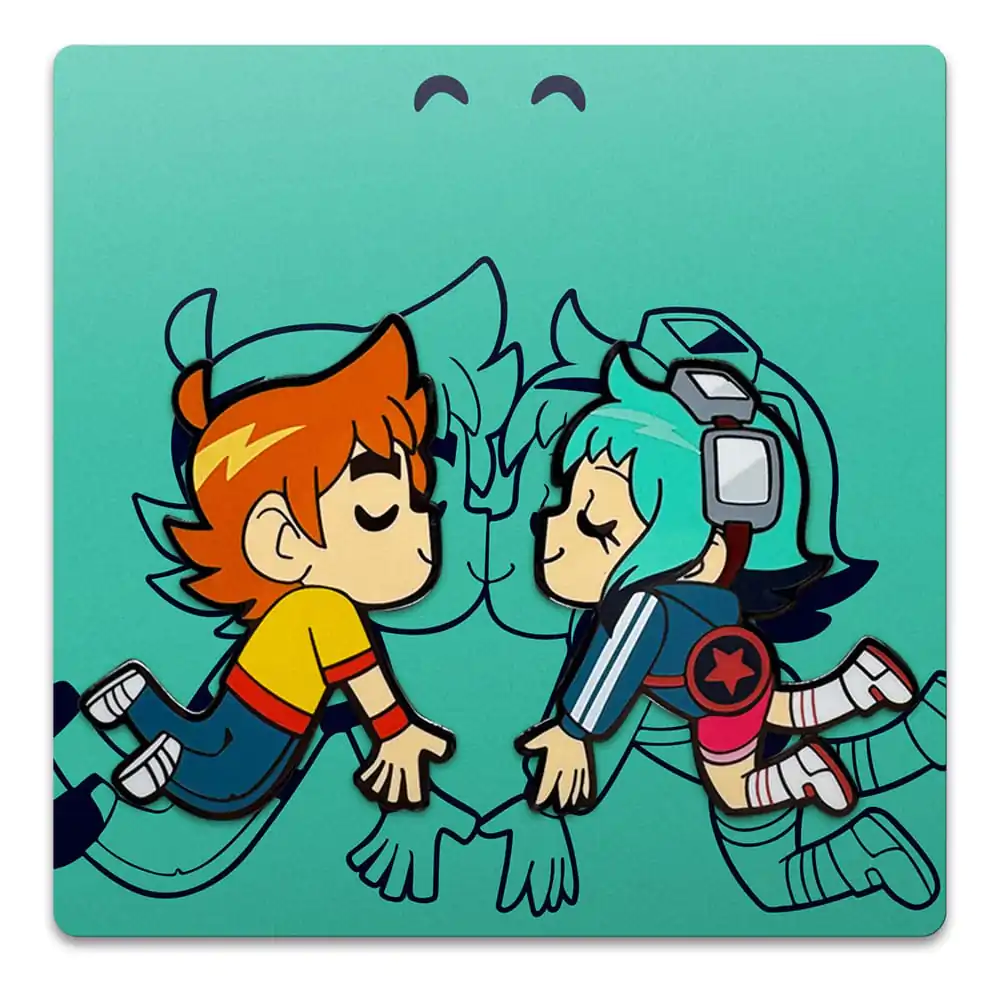 Scott Pilgrim Pin Anstecker Scott & Ramona Kissing 5 cm Produktfoto
