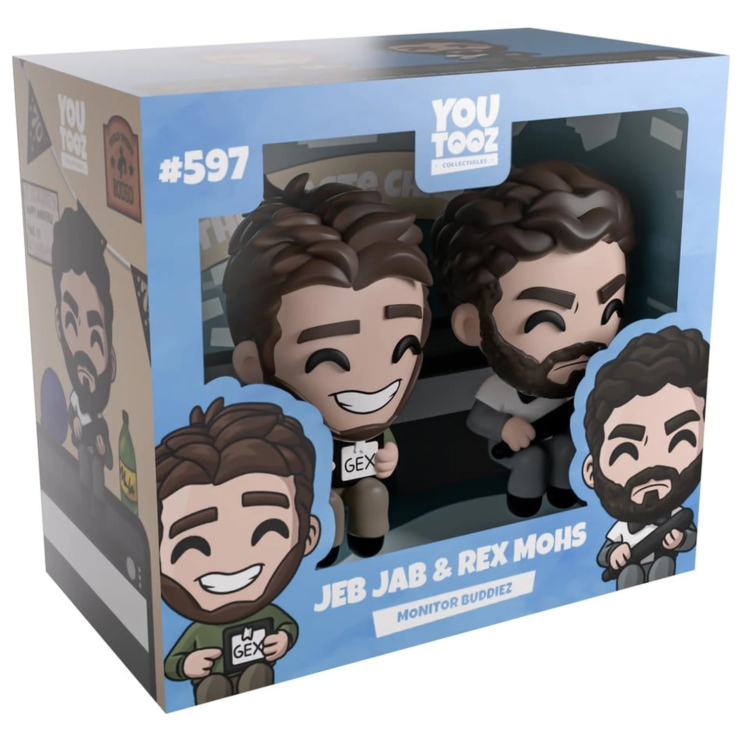 Scott the Woz Vinyl Figuren Jeb Jab & Rex Mohs Monitor Buddiez 6 cm Produktfoto