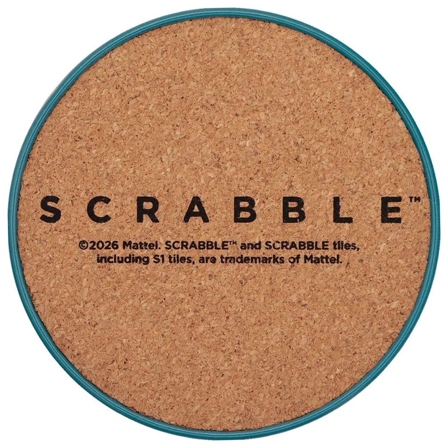 Scrabble Untersetzer 4er-Pack bedrucktes Metall Produktfoto