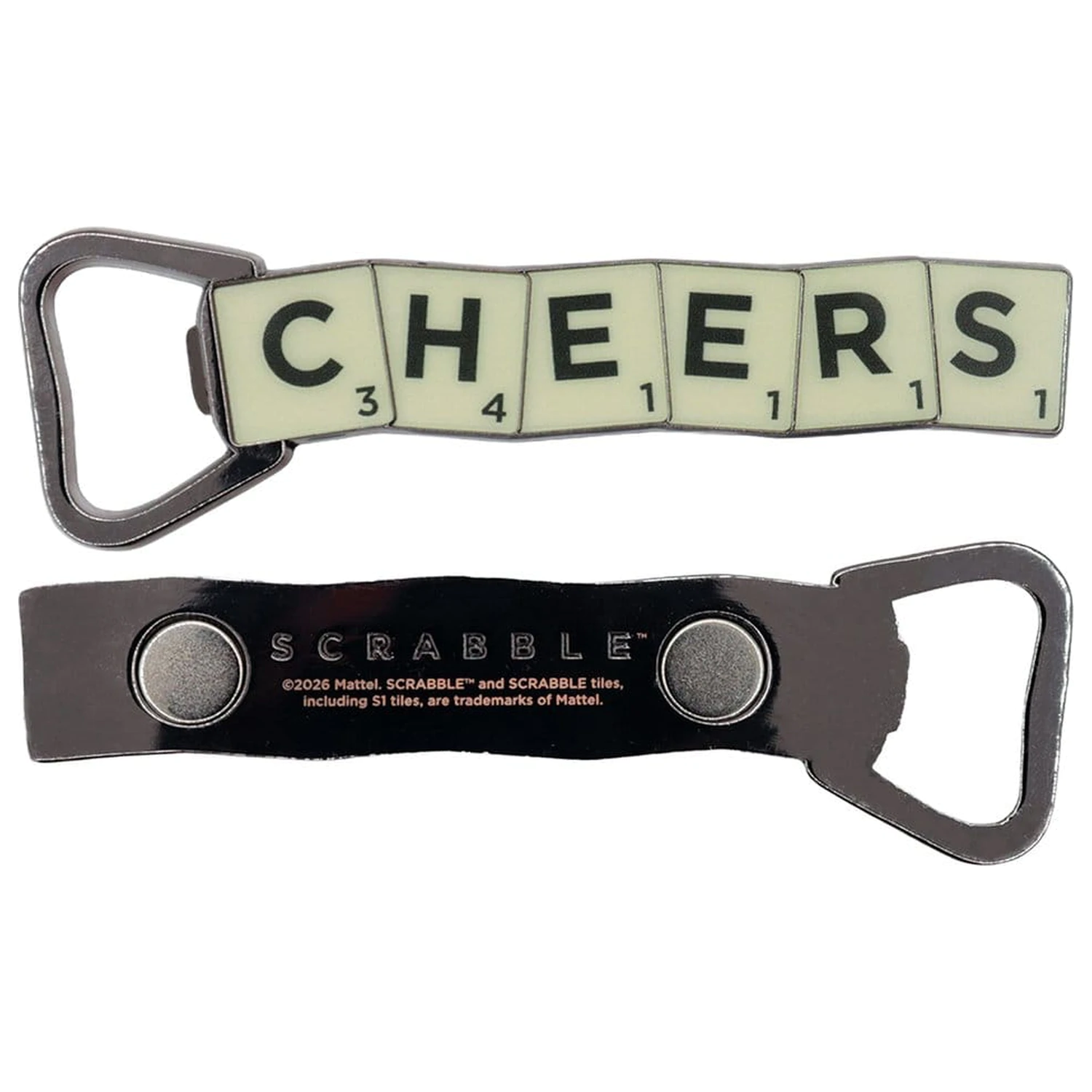 Scrabble Flaschenöffner Magnetic Cheers Produktfoto