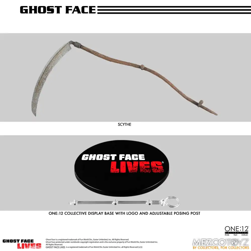 Scream Actionfigur 1/12 Ghost Face 16 cm termékfotó