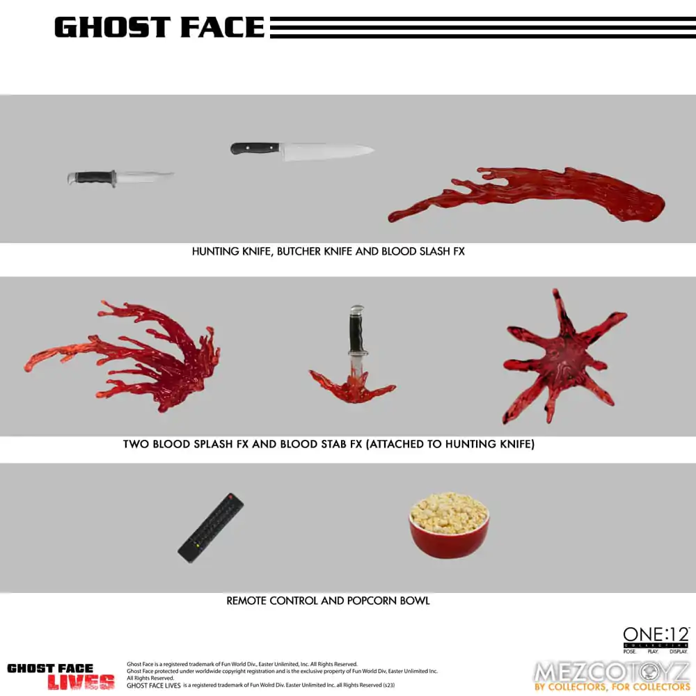 Scream Actionfigur 1/12 Ghost Face 16 cm termékfotó