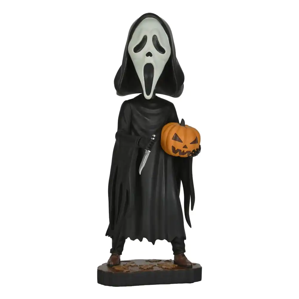 Scream Head Knocker Wackelkopf-Figur Ghost Face with Pumpkin 20 cm Produktfoto