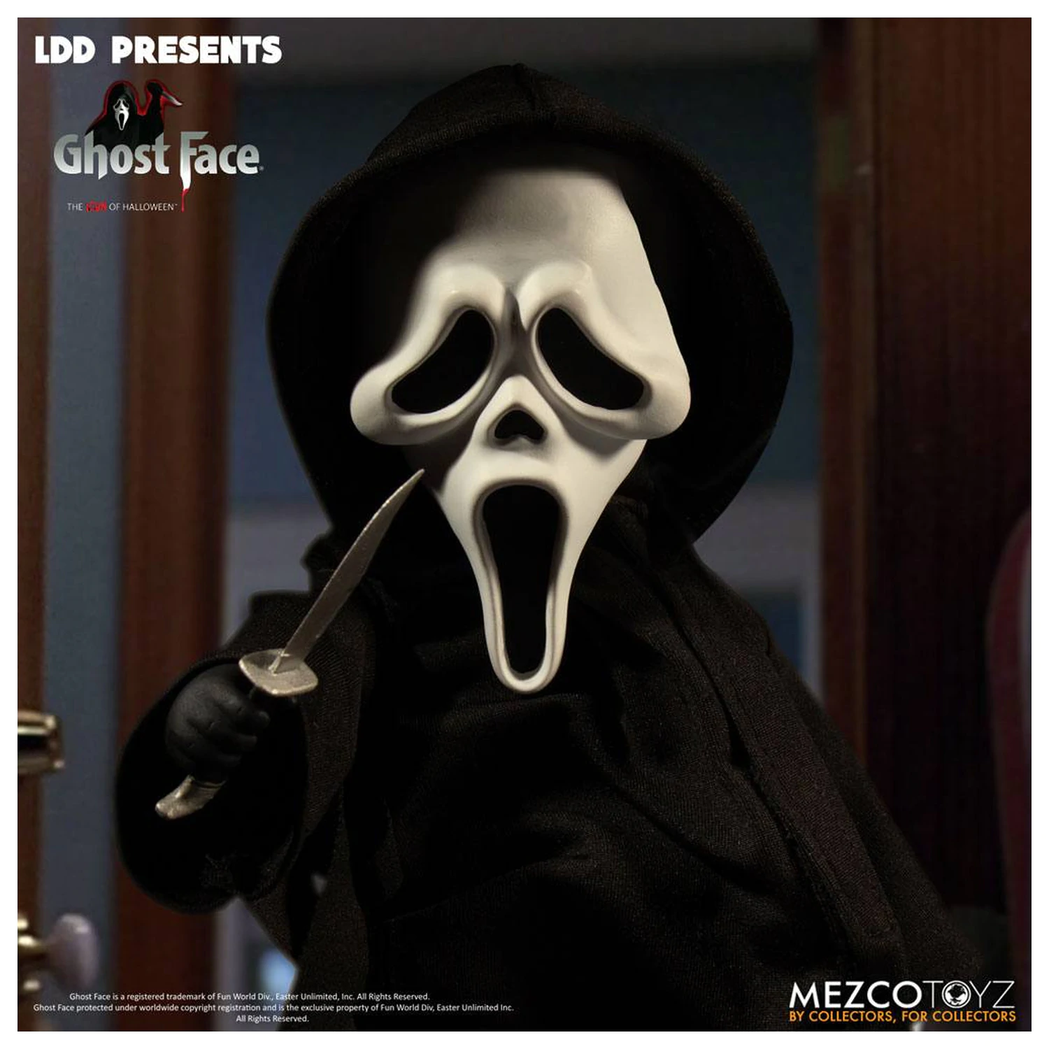 Scream Living Dead Dolls Puppe Ghost Face 25 cm Produktfoto