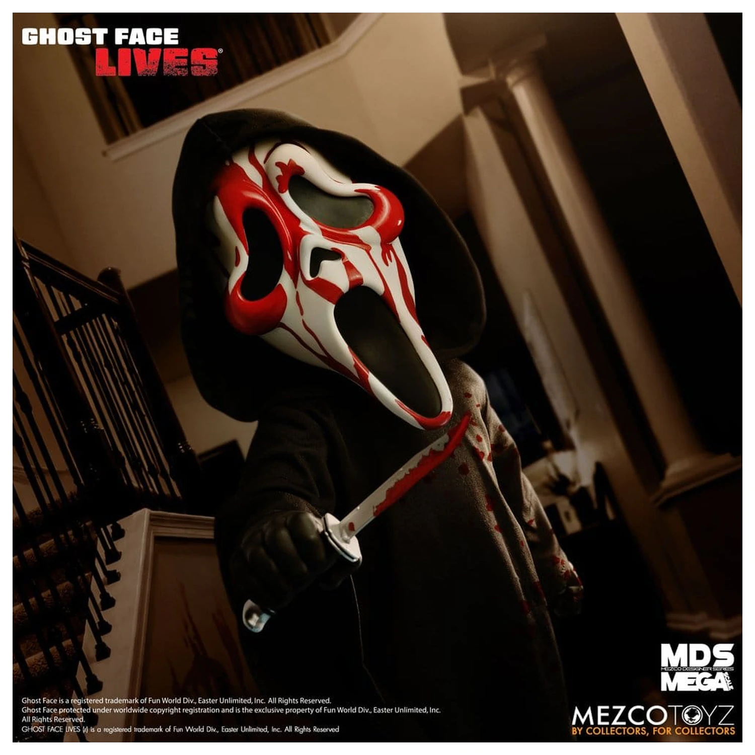 Scream MDS Roto Plüschtier Bloody Ghost Face 38 cm Produktfoto