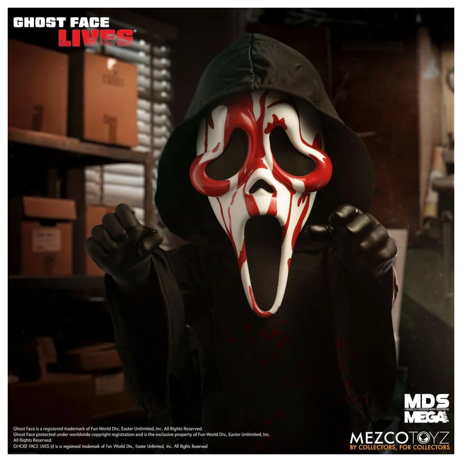 Scream MDS Roto Plüschtier Bloody Ghost Face 38 cm Produktfoto