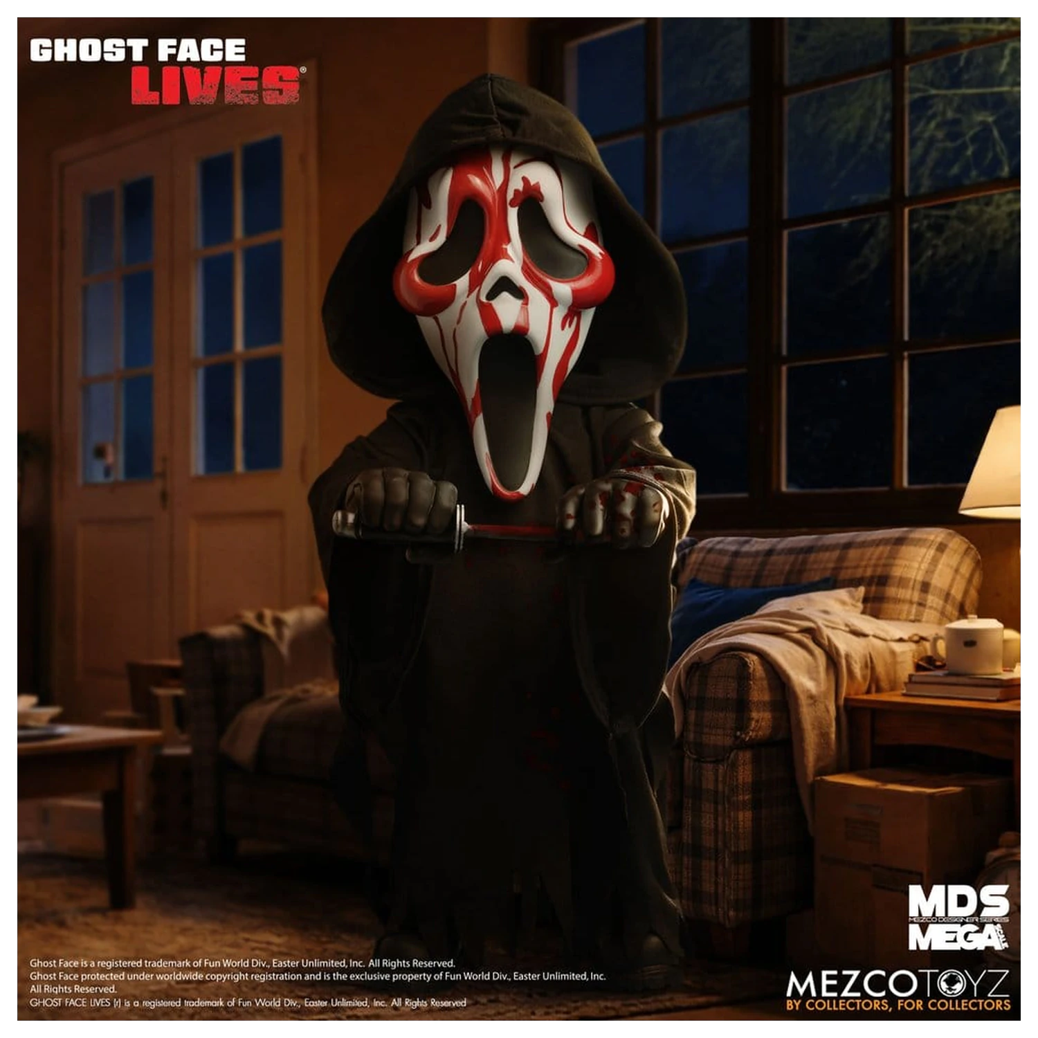 Scream MDS Roto Plüschtier Bloody Ghost Face 38 cm Produktfoto