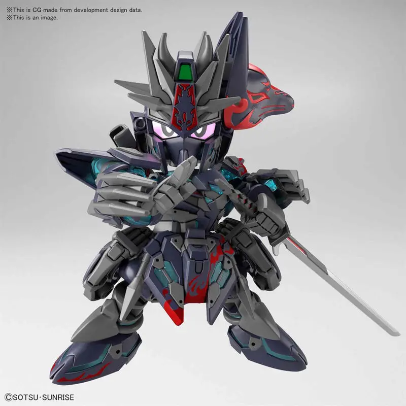 SD Gundam World Heroes Sasuke Delta Gundam Modellbausatz Figur Produktfoto