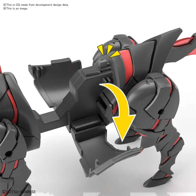 SD Gundam World Heroes War Horse Modellbausatz Figur Produktfoto