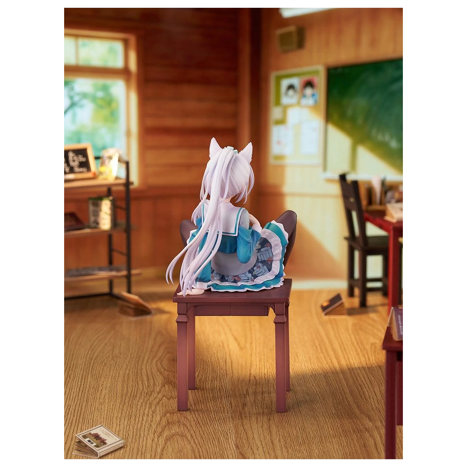 SenrenBanka PVC Figur 1/7 Yoshino Asatake Animal Ears School Uniform Ver. 21 cm Produktfoto