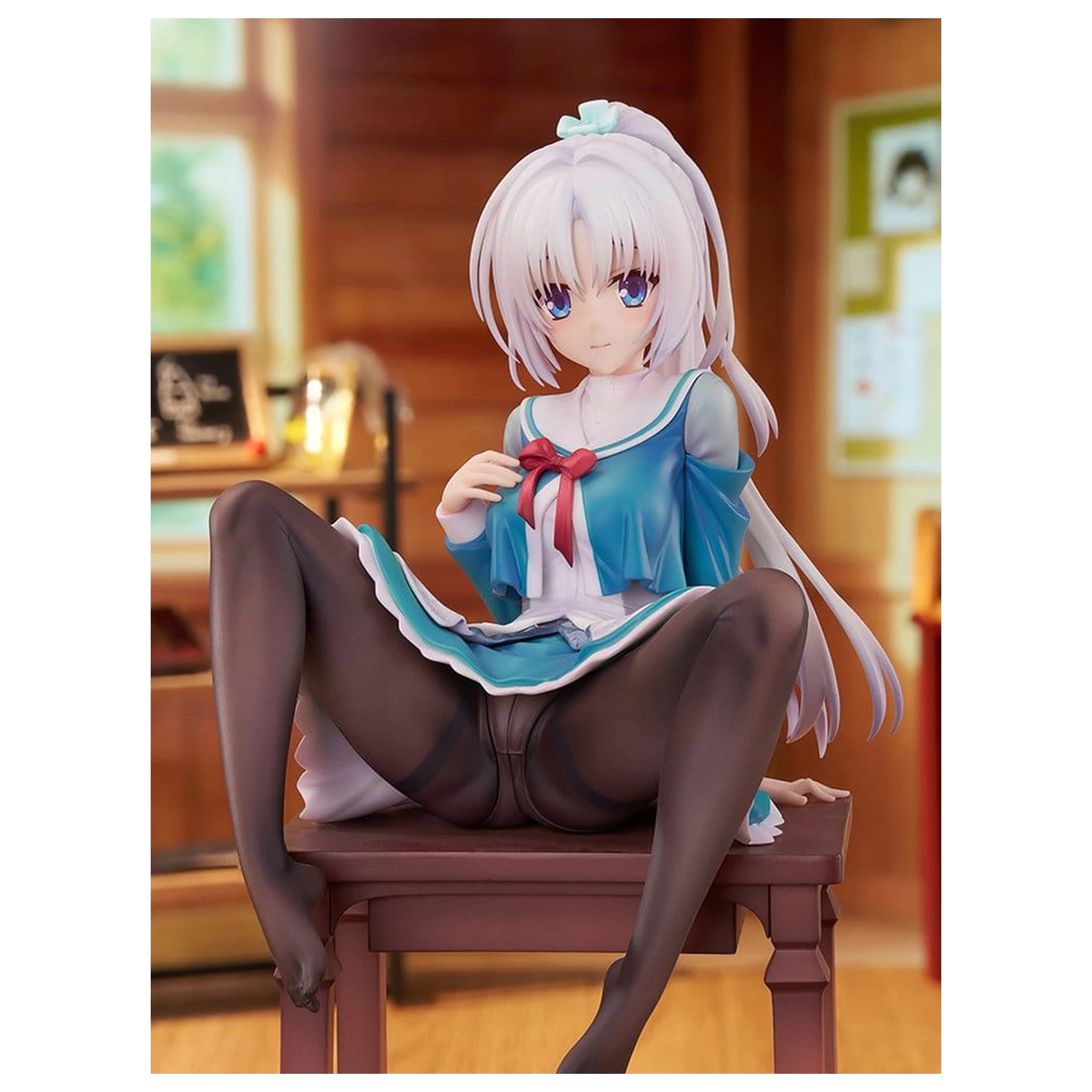 SenrenBanka PVC Figur 1/7 Yoshino Asatake Animal Ears School Uniform Ver. 21 cm Produktfoto
