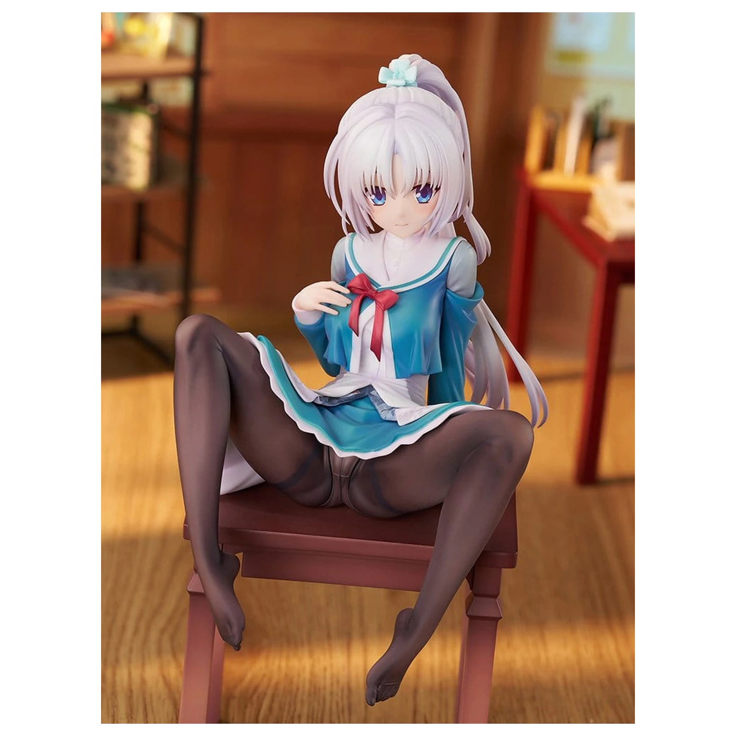 SenrenBanka PVC Figur 1/7 Yoshino Asatake Animal Ears School Uniform Ver. 21 cm Produktfoto