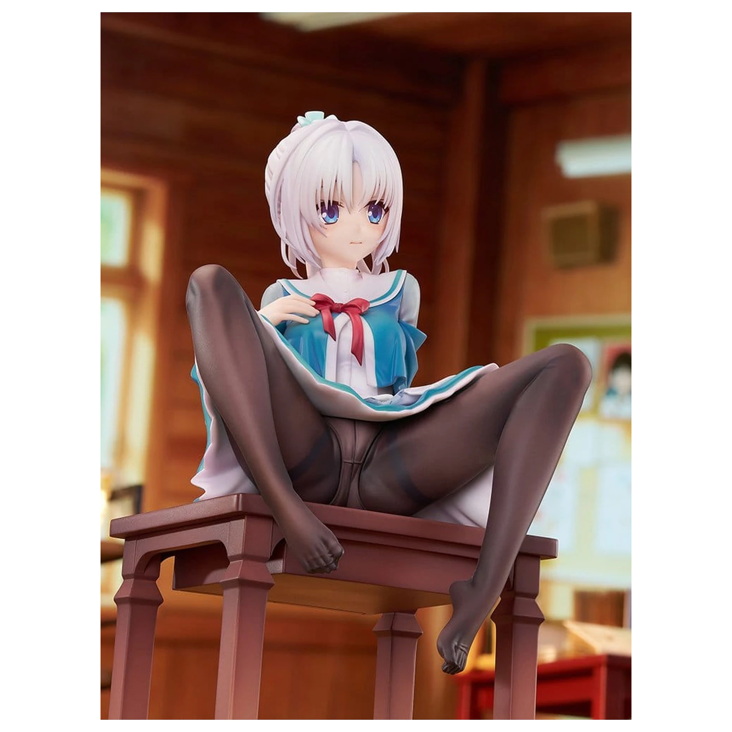SenrenBanka PVC Figur 1/7 Yoshino Asatake Animal Ears School Uniform Ver. 21 cm Produktfoto