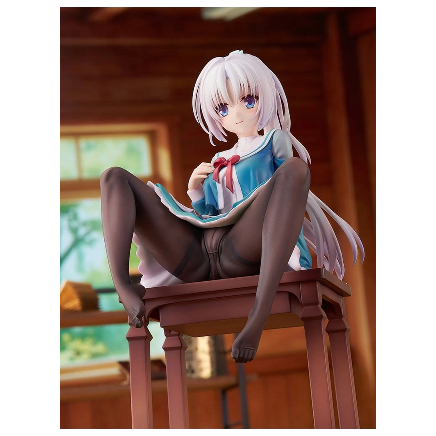 SenrenBanka PVC Figur 1/7 Yoshino Asatake Animal Ears School Uniform Ver. 21 cm Produktfoto
