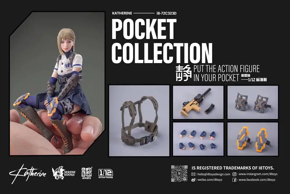 Serene Hound Pocket Collection Actionfigur 1/12 Katherine Deluxe Ver. 15 cm Produktfoto