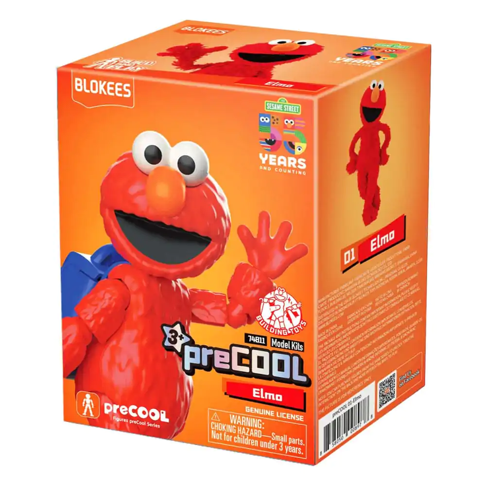 Sesame Street Blokees PreCool Series 1 Kunststoffmodellbausatz 01 Elmo 12 cm Produktfoto