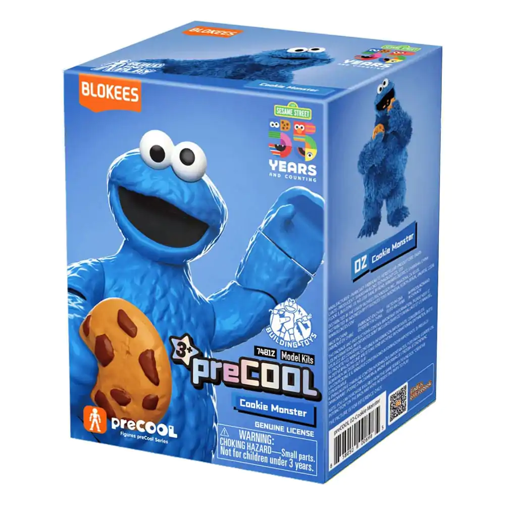 Sesame Street Blokees PreCool Serie 1 Plastikmodellbausatz 02 Cookie Monster 13 cm Produktfoto