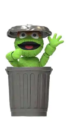 Sesame Street Blokees PreCool Serie 2 Plastikmodellbausatz 07 Oscar 11 cm Produktfoto