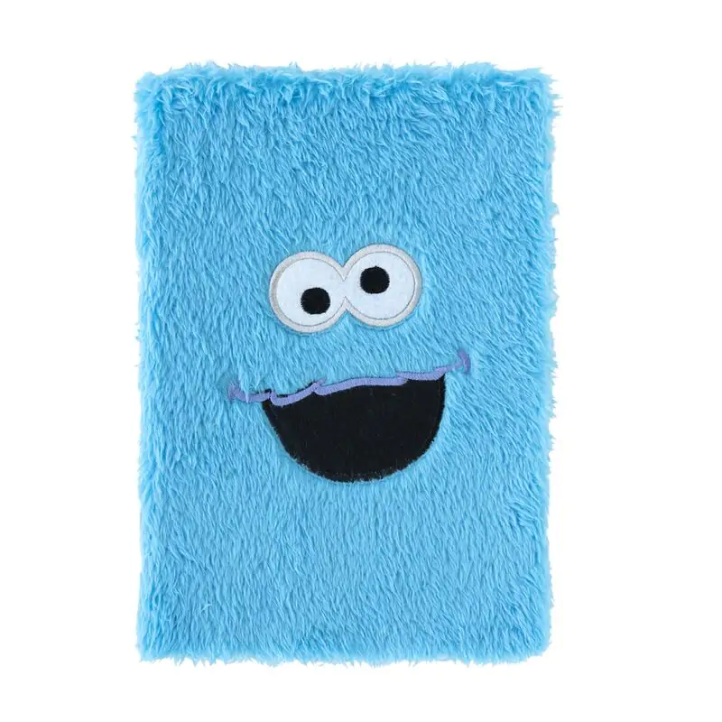 Sesame Street Cookie Monster A5 Plüsch Notizbuch Produktfoto