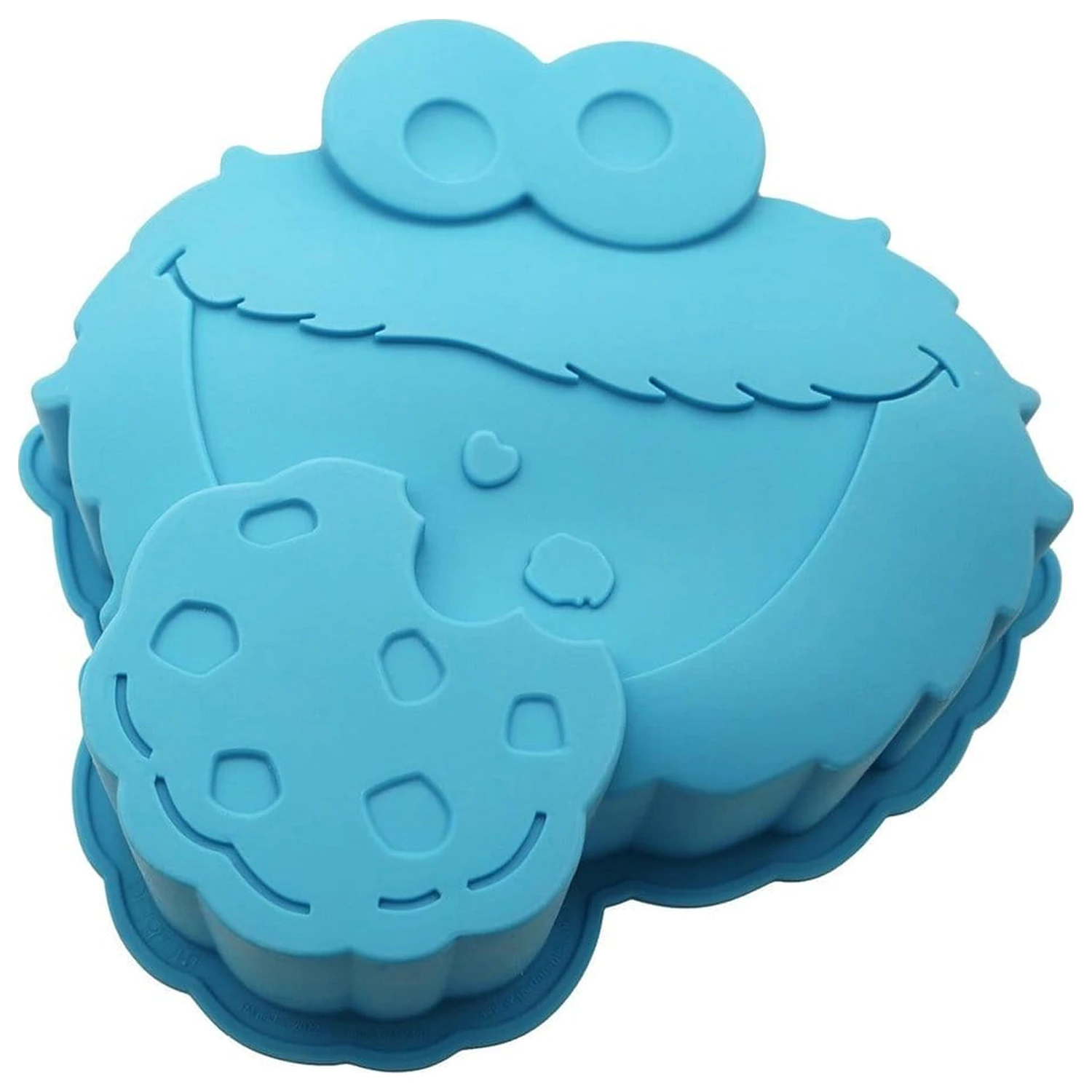 Sesame Street Silikon-Backform Cookie Monster blau Produktfoto