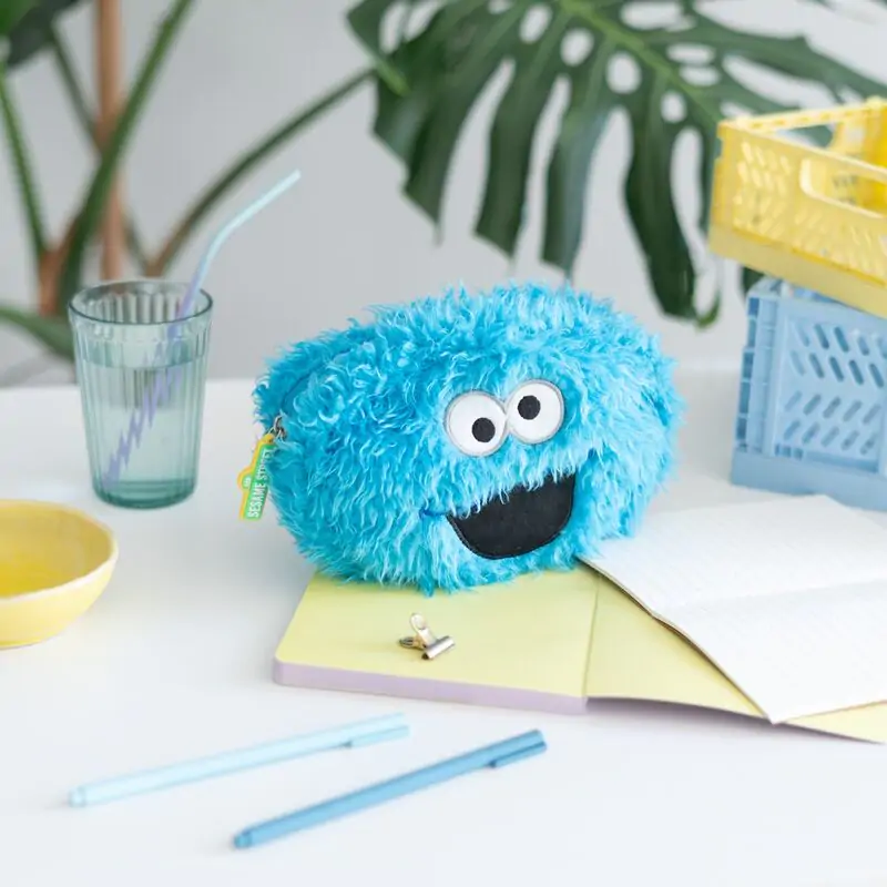 Sesame Street Cookie Monster Plüsch Mäppchen Produktfoto